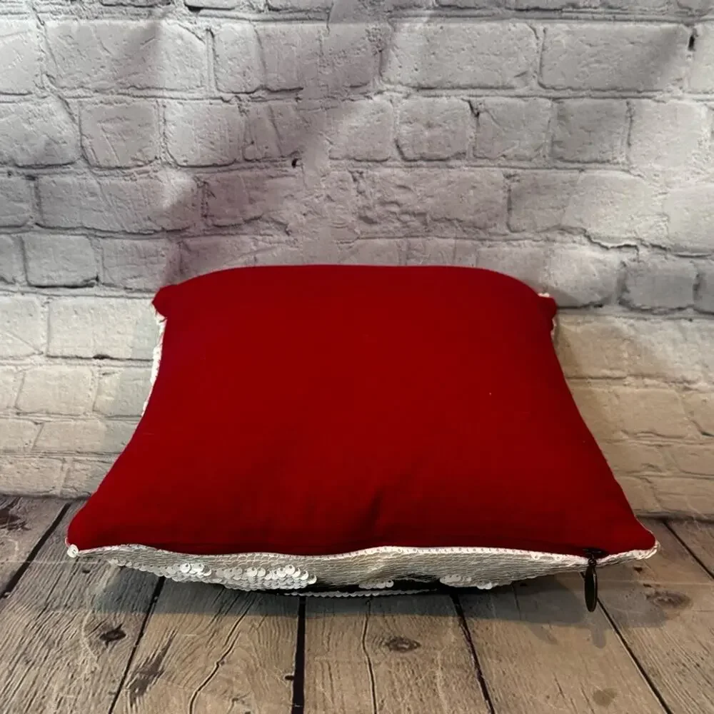 Pier 1 Penguin Sequin Reversible Throw PIllow